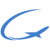 Chantilly Air Jet Center icon in blue with jet airplane making a loop