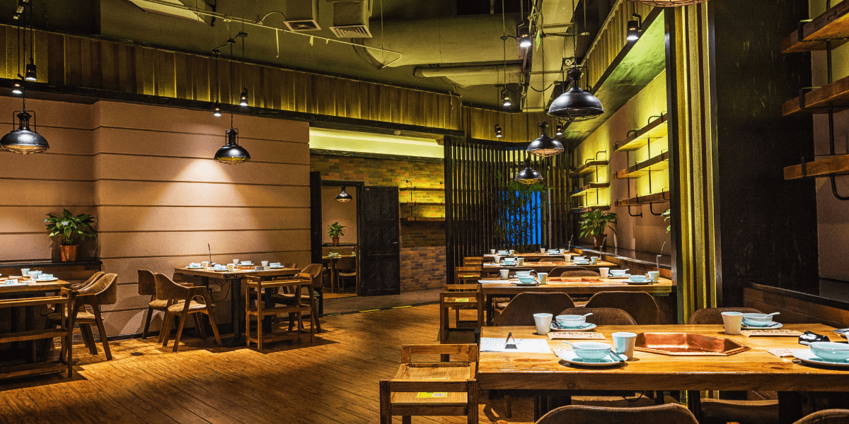 Modern restaurant.