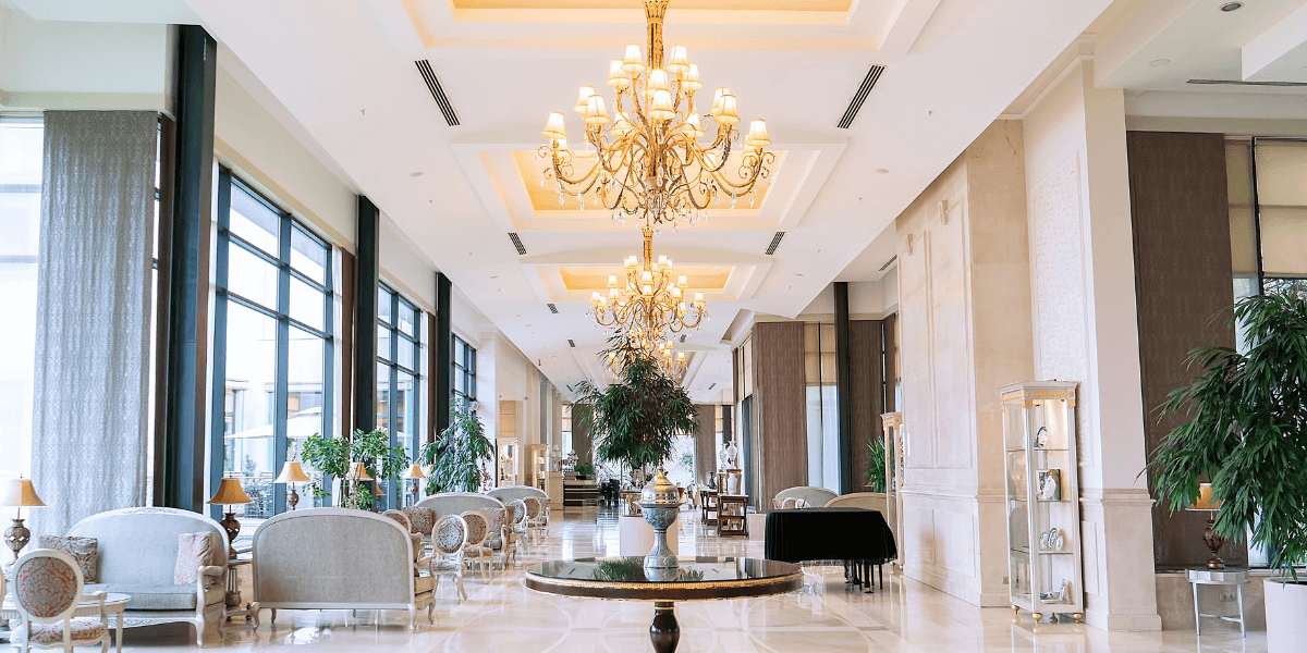 Reception in hotel.